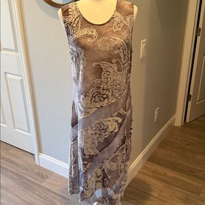 NWT Cativa Women’s Asymmetrical Hem Dress Mesh Stone XL